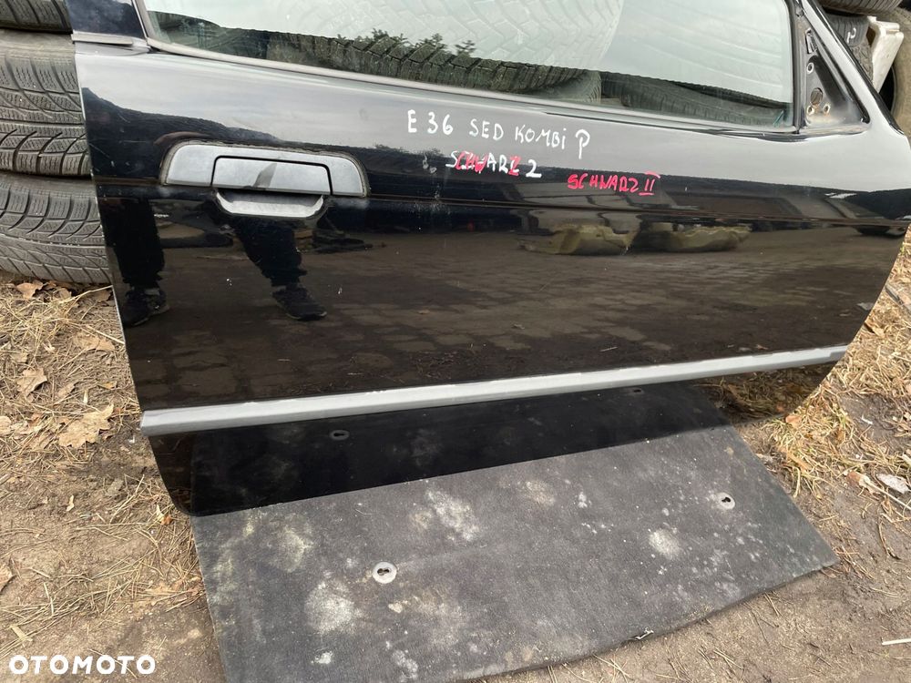 drzwi prawe bmw e36 compact schwarz 2 ori lakier - 3