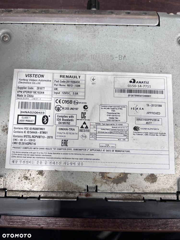 Radio Renault Master III 281155645R - 2