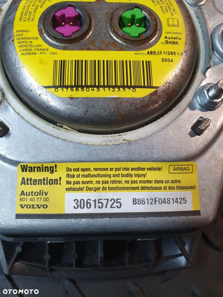 AIRBAG PODUSZKA POWIETRZNA KIEROWCY 30615725 VOLVO V50 03-11 - 4