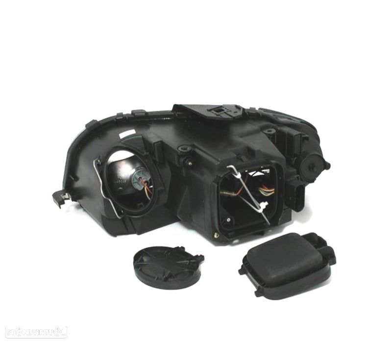 FARÓIS AUDI A3 8P 03-08 LUZ LED DIURNA FUNDO CROMADO - 4