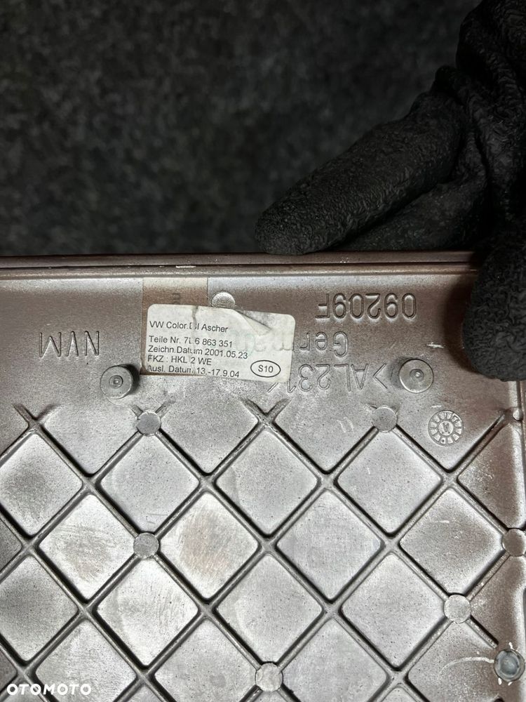 dekor panel popielniczki przedniej tunelu środkowego 7L6863351 - 15