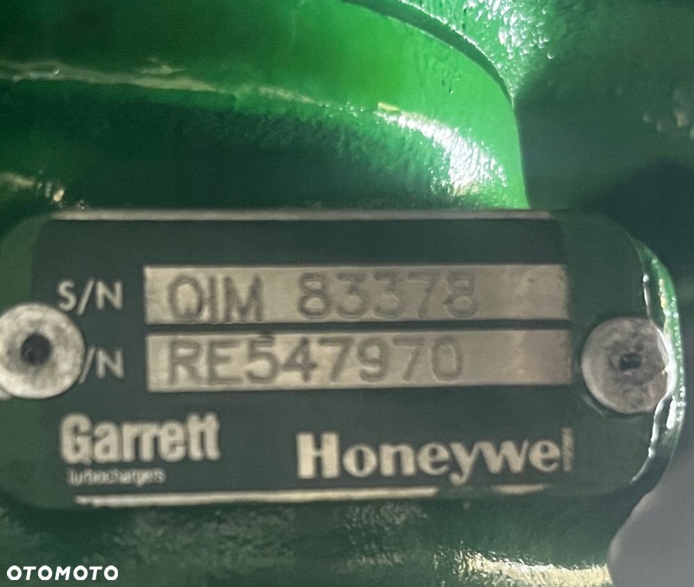 turbosprężarka 9.0 john deere re547970 re534930 se502720 +rabat 1000zł opis - 4