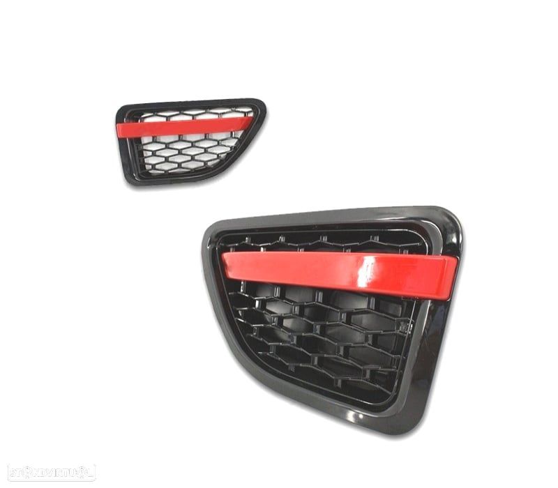 GRELHAS LATERAIS RANGE ROVER SPORT 05-09 AUTOBIOGRAPHY RED EDITION - 2