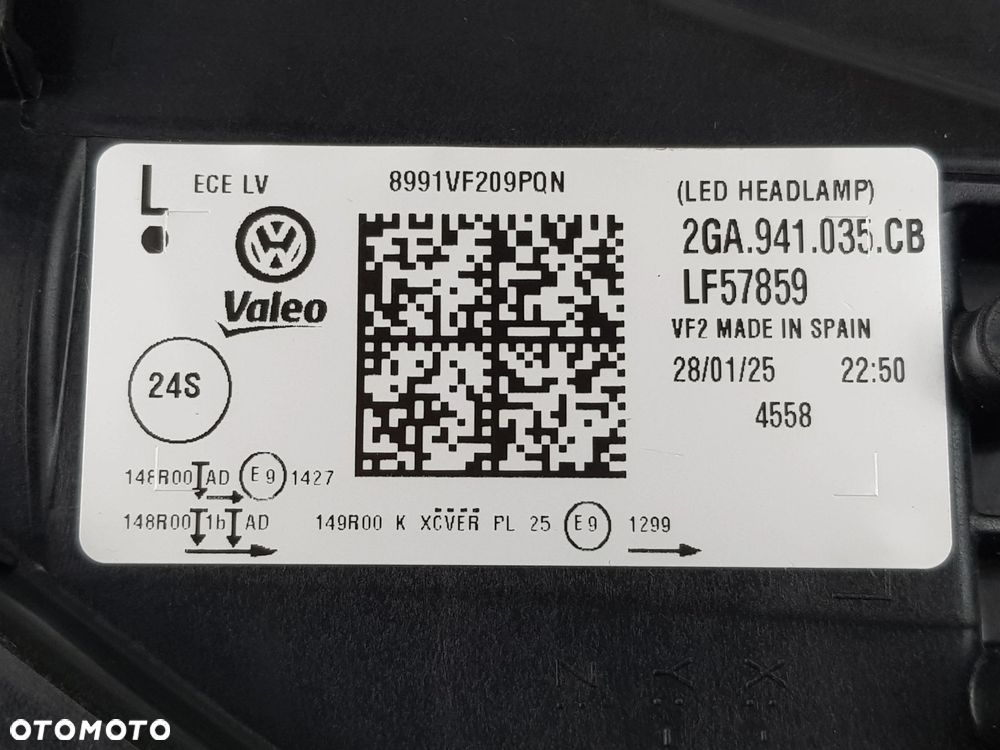 NOWA ORYGINALNA Lampa Lewy Przód IQ LIGHT Volkswagen T-Roc 2GA941035CB - 9