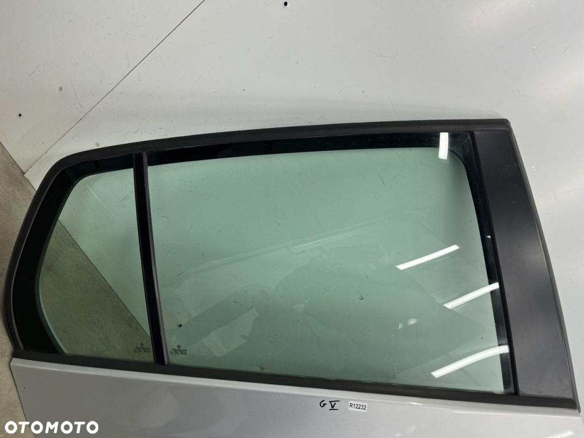 Drzwi VW Golf V 5 03-09r. LA7W 5D HB prawe tylne kompletne szyba zamek podnośnik 1K6833312H - 2