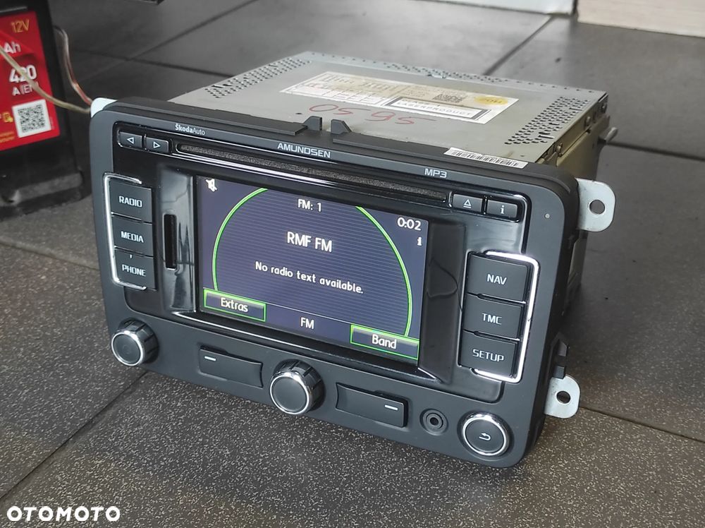 RADIO ODTWARZACZ NAWIGACJA SKODA OCTAVIA 2 SUPERB 2 RAPID FABIA 2 ROOMSTER 2 DIN RNS 310 3T0035191A ROZKODOWANE WYSYŁK!!!!! - 3