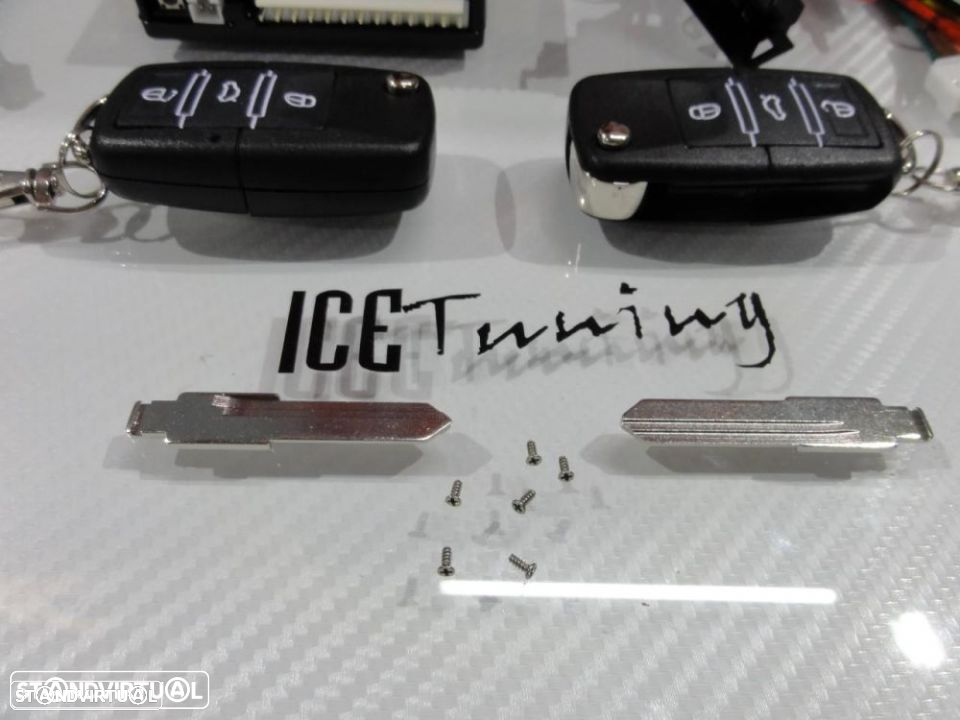 Kit Fecho Central especifico para VW Golf 3/ Cabrio 94-98, Golf 4 Cabrio, Passat 92-96, Polo 6N 95-01, Vento + 2 Comandos Com Chave Retrátil - 4