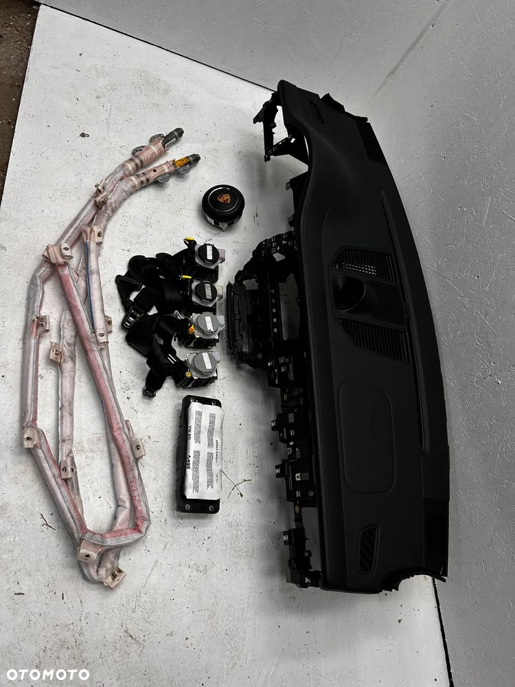 PORSCHE MACAN 95B LIFT DESKA KONSOLA AIRBAG PODUSZKI PASY KURTYNY DEMONTAŻ - 8