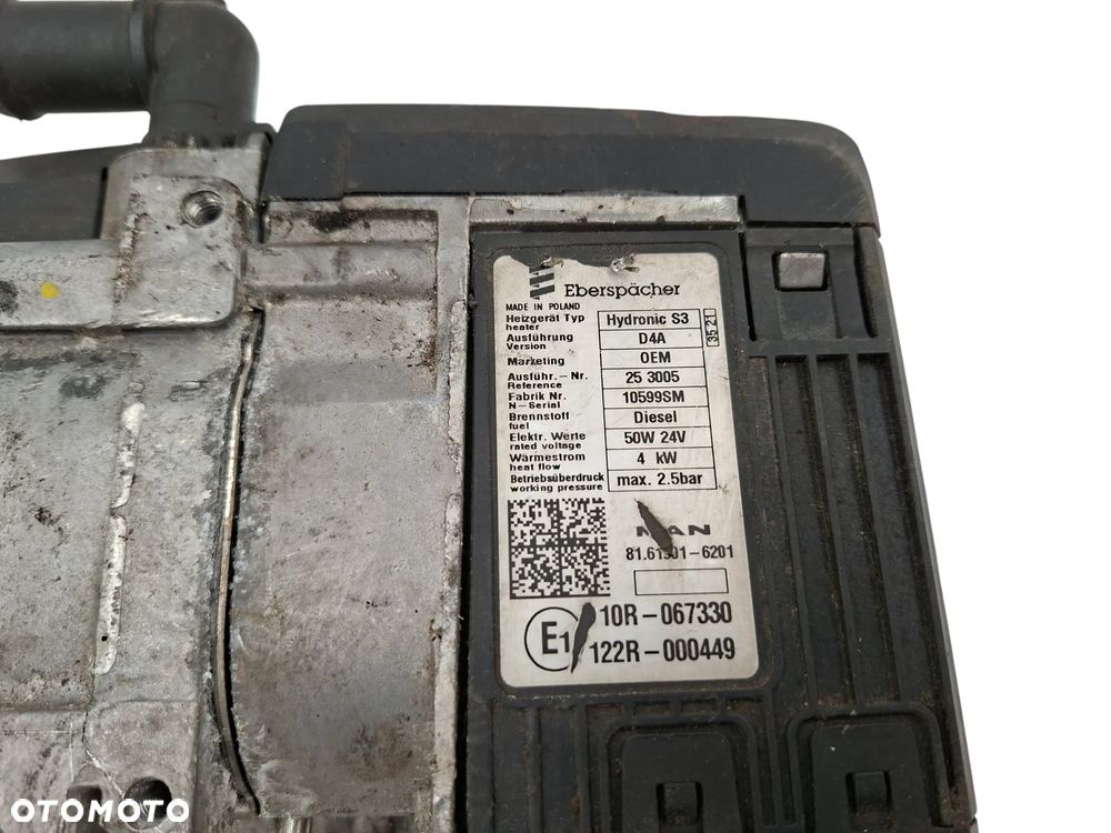 OGRZEWANIE POSTOJOWE  EBERSPACHER HYDROTRONIC S3 MAN TG3 TGX TGS 81619016201 - 4