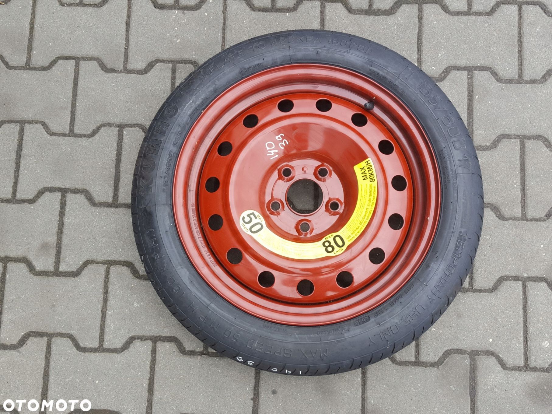 HYUNDAI I40 11-18r KOŁO DOJAZDOWE 17 5X114.3 - 1