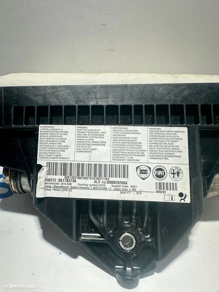 .Airbag Tablier Pendura Original FGP Fiat 500 500X 312 051783739 2007 - 2019 - 7