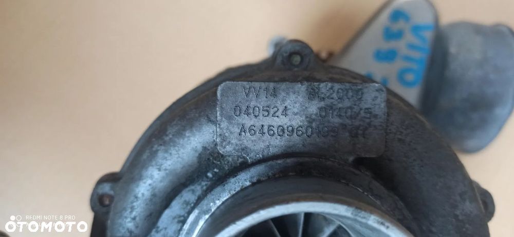 TURBOSPRĘŻARKA MERCEDES W639 VITO 2.2 CDI A6460960199 VIANO - 4