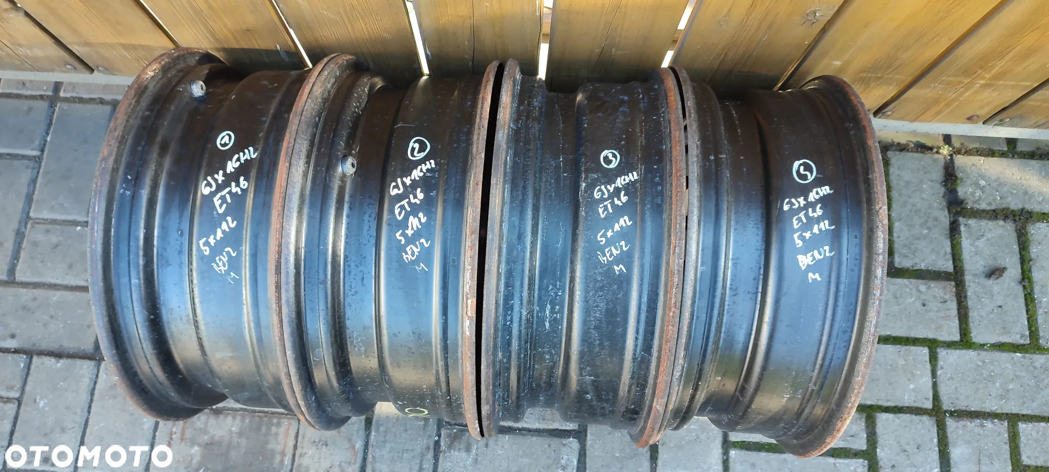 FELGI 1694000602 5x112 6Jx16 CALI ET46 MERCEDES W169 A KLASA  B KLASA 4 SZTUKI KOMPLET - 11