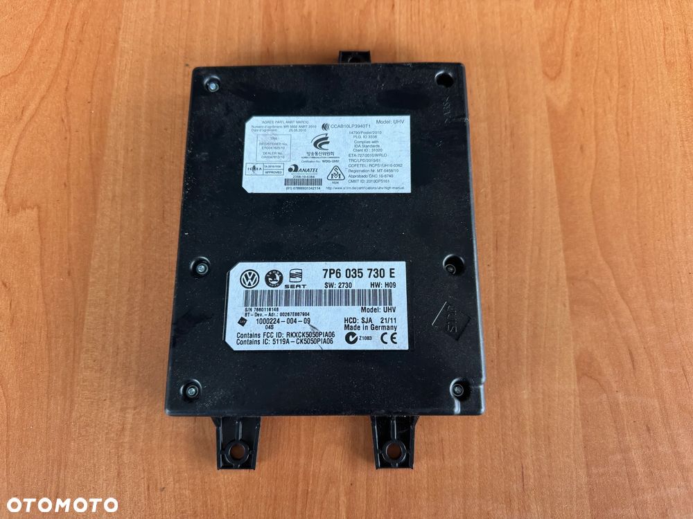 Moduł sterownik bluetooth volkswagen passat B7 7p6035730e - 1