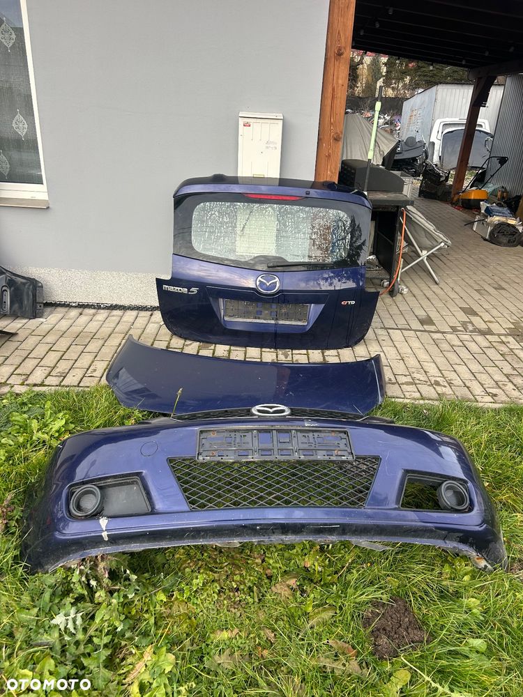 KL Zderzak Przód Maska Klapa Tył Mazda 5 V 05- 25E Niebieski