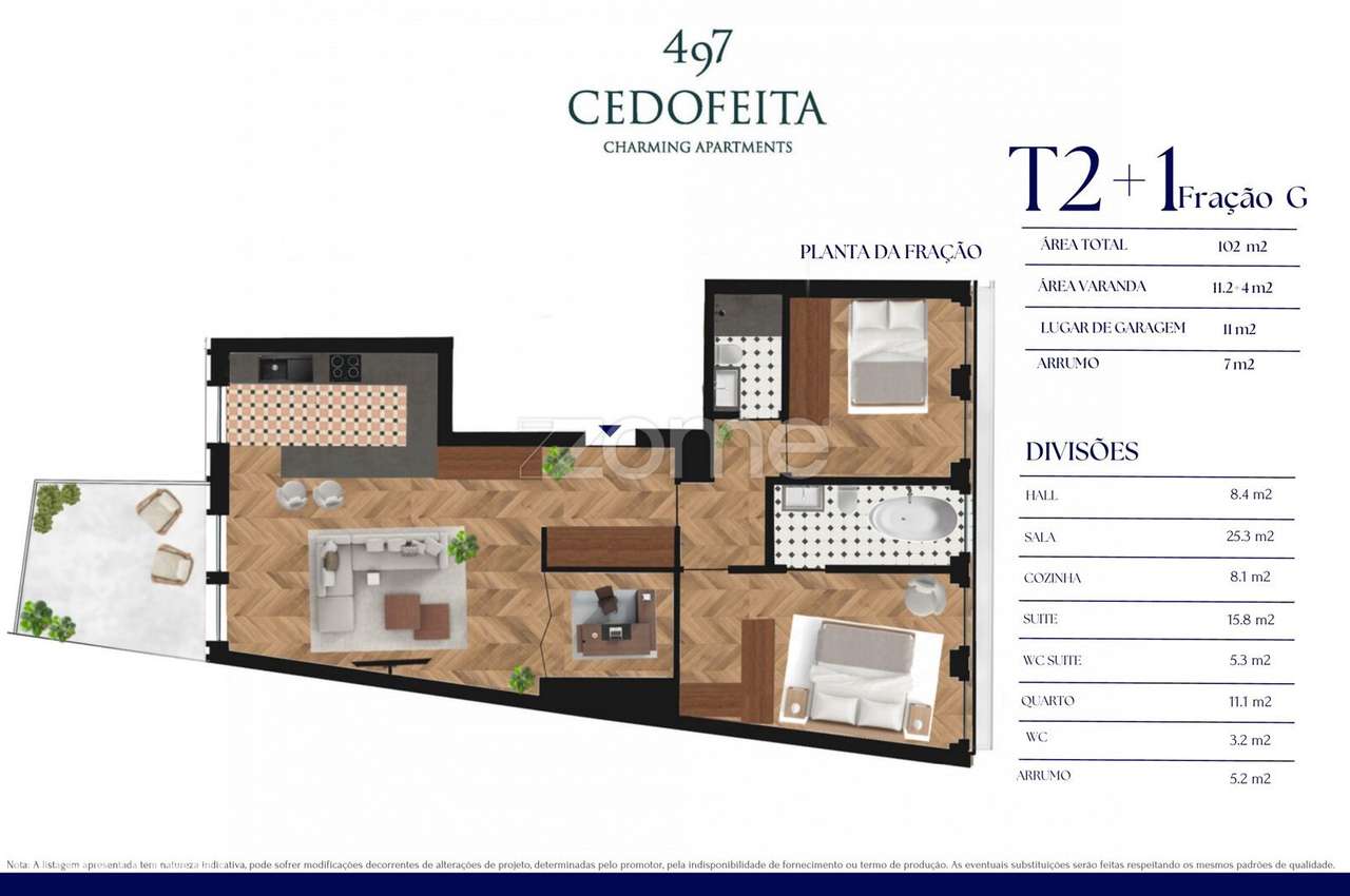 Apartamento T2+1 Condominio Cedofeita G - Grande imagem: 3/23