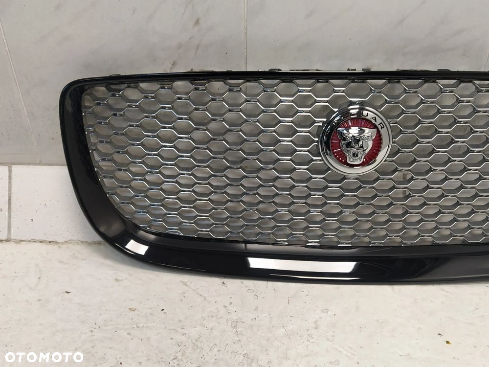 JAGUAR XJ X351 LIFT GRILL ATRAPA CHŁODNICY MASKOWNICA ZNACZEK CZARNY CHROM ORYGINAŁ - 3