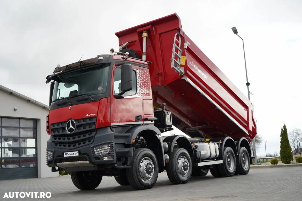 Mercedes-Benz AROCS 4145 / 8x8 / BASCULATOR SPATE / KH KIPPER / MANUAL / ANVELOPE 100% / EURO 6 - 1