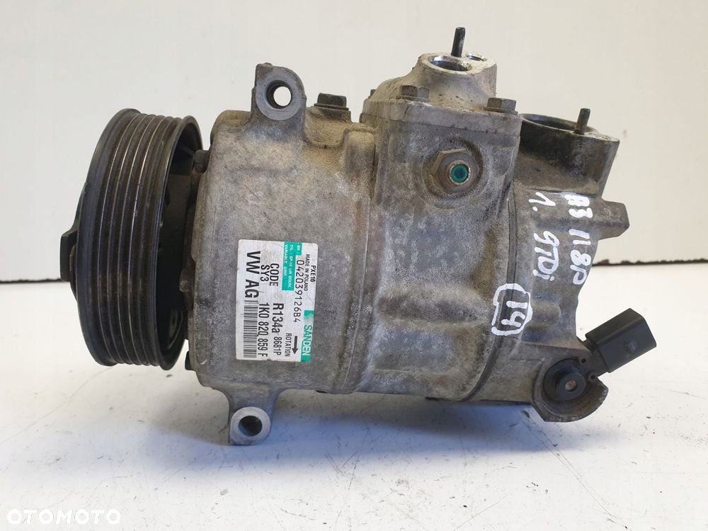 SPRĘŻARKA KLIMATYZACJI Audi A3 II 8P 1.9 TDI _ 1KO820859F - 3