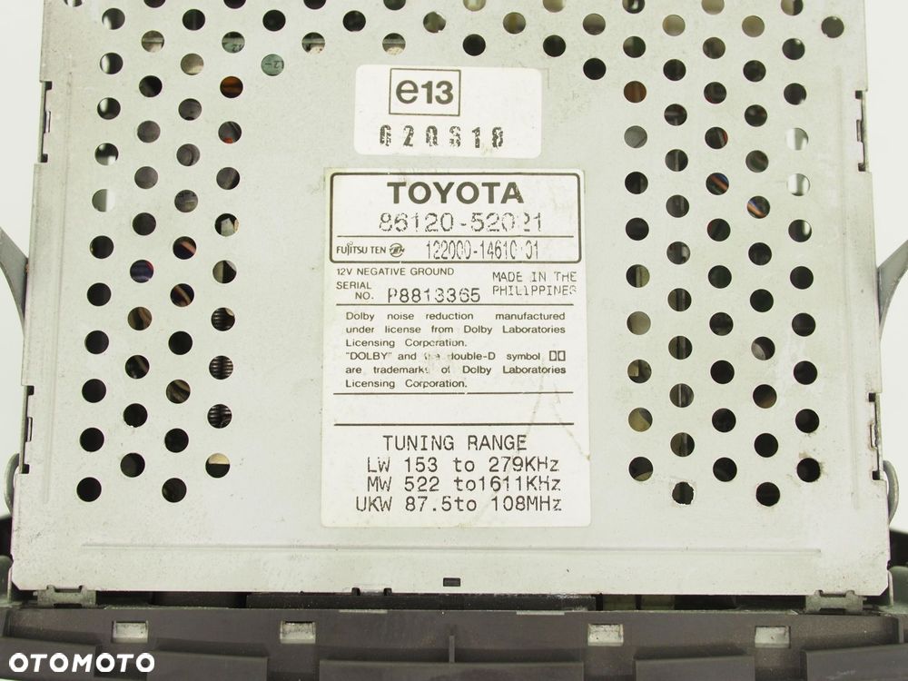 RADIO KASETA  TOYOTA YARIS I 8612052021 - 7