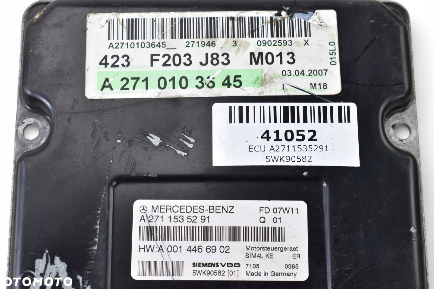 Komputer Sterownik Silnika MERCEDES W203 CLC 1.8 KOMPRESSOR A2711535291 - 4