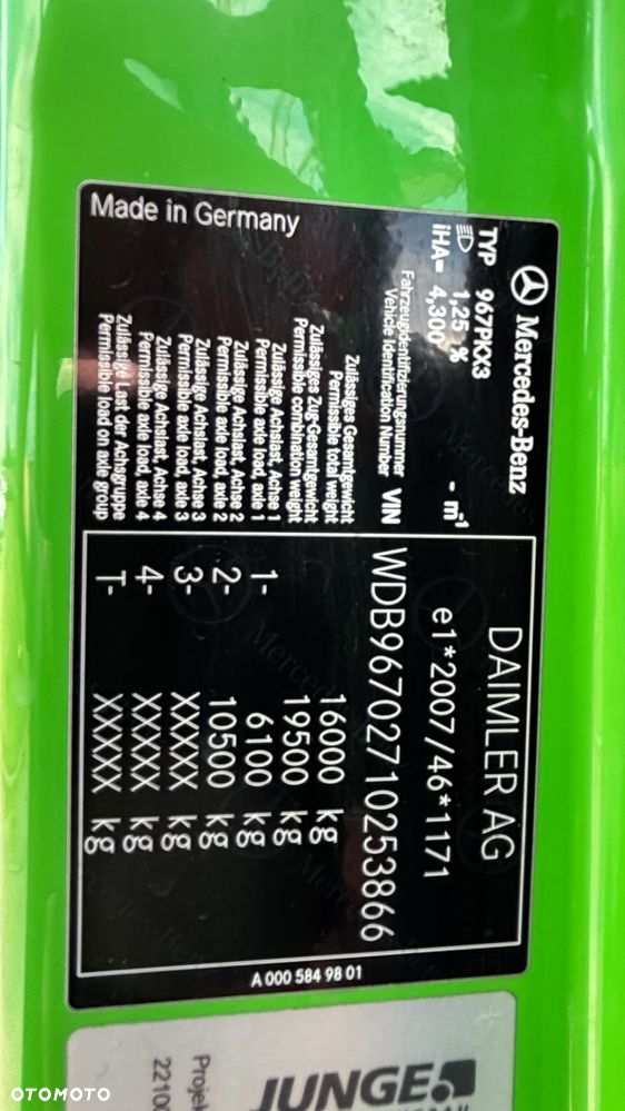 Mercedes-Benz ATEGO 1623 firanka , burty , winda (nie 1523, 1524, 1527, 1530, 1224, 1223) 2018 rok , (rama do zabudowy) - 22
