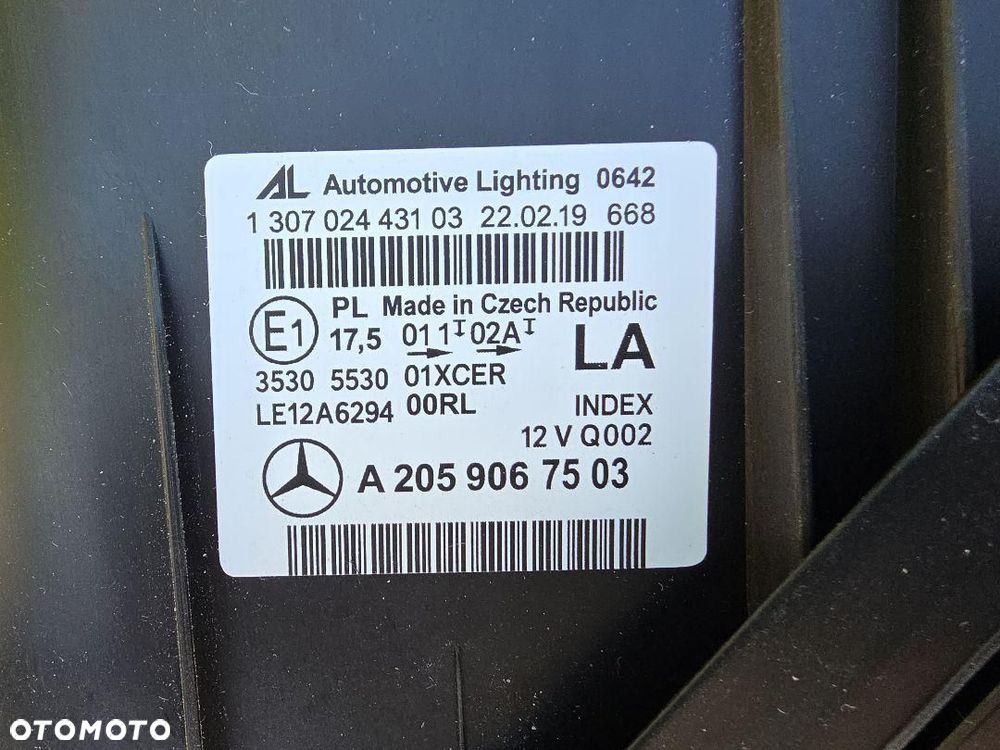 MERCEDES C KLASA 205 Lampa lewa przód Full Led Performance A2059067503 - 11