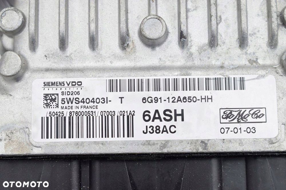 komputer sterownik ford 6g91-12a650-hh 5ws40403i-t - 3