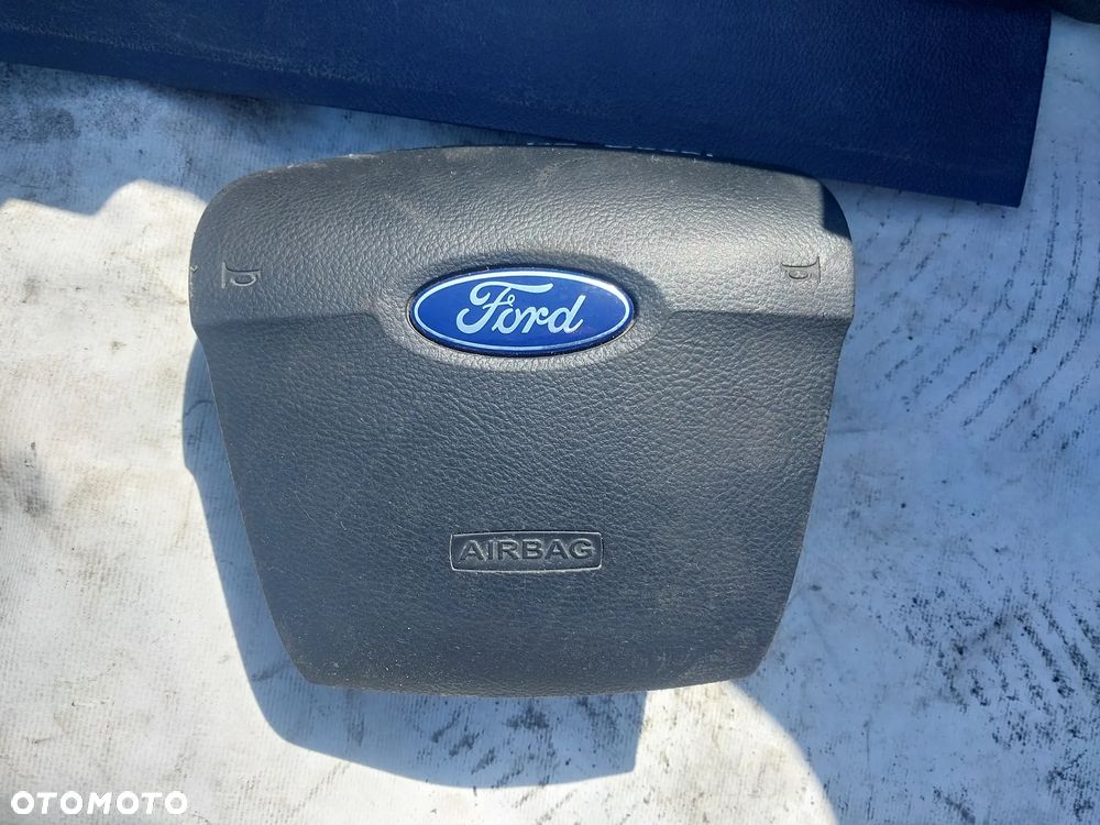 Deska rozdzielcza pulpit konsola Ford Mondeo Mk4 konsola środkowa ramka poduszki powietrzne airbag poduszka kierowcy pasażera - 3