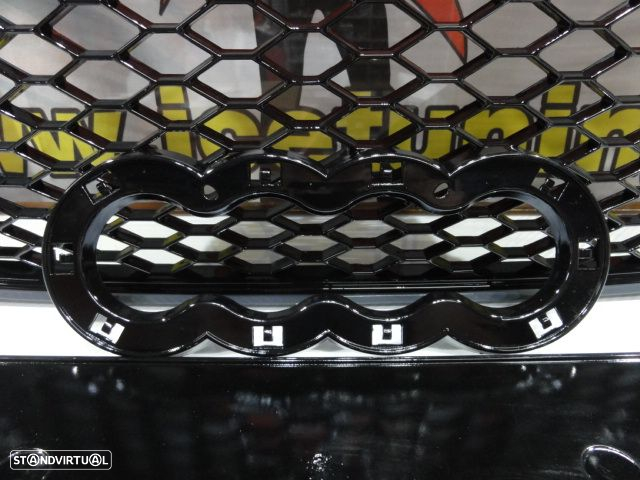 Grelha frontal Audi A4 B7 04-08 RS LOOK preto brilhante com espaço para símbolo - 3