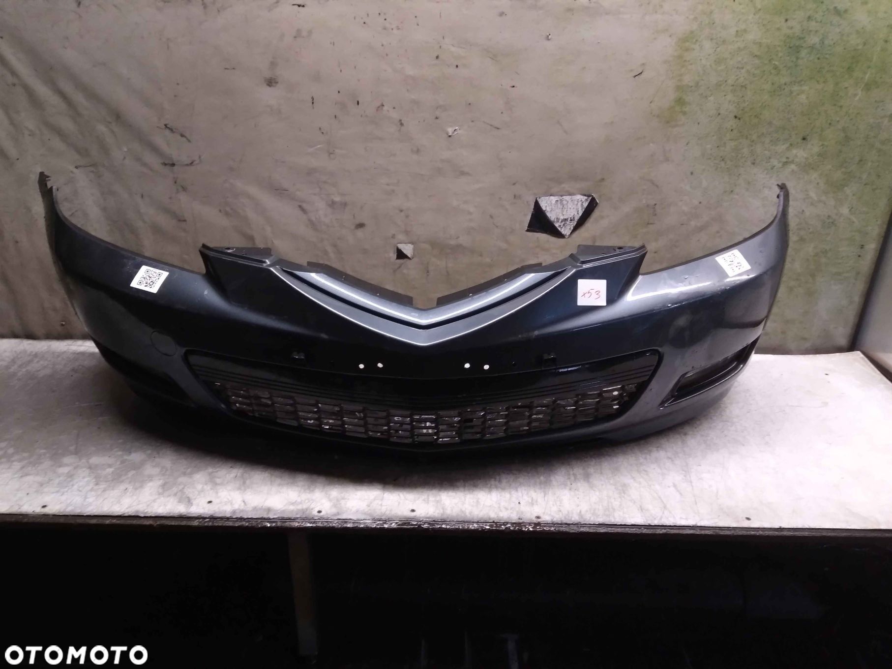 / ZDERZAK PRZÓD PRZEDNI MAZDA 3 BK LIFT FL SZARY GRAFITOWY - 1
