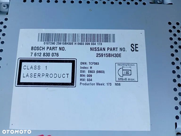 radio cd nawigacja kamera ekran nissan x-trail t31 lift 25915bh30e - 3