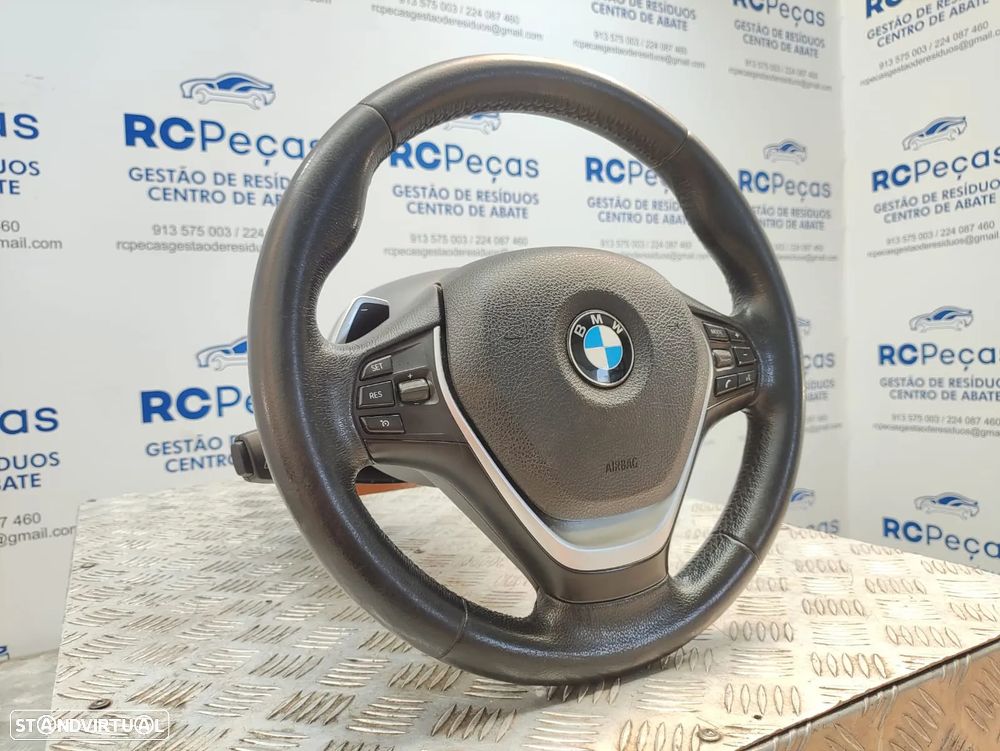 Volante completo em pele original BMW Serie 1 F20 F21 Patilhas Multifunções - 3