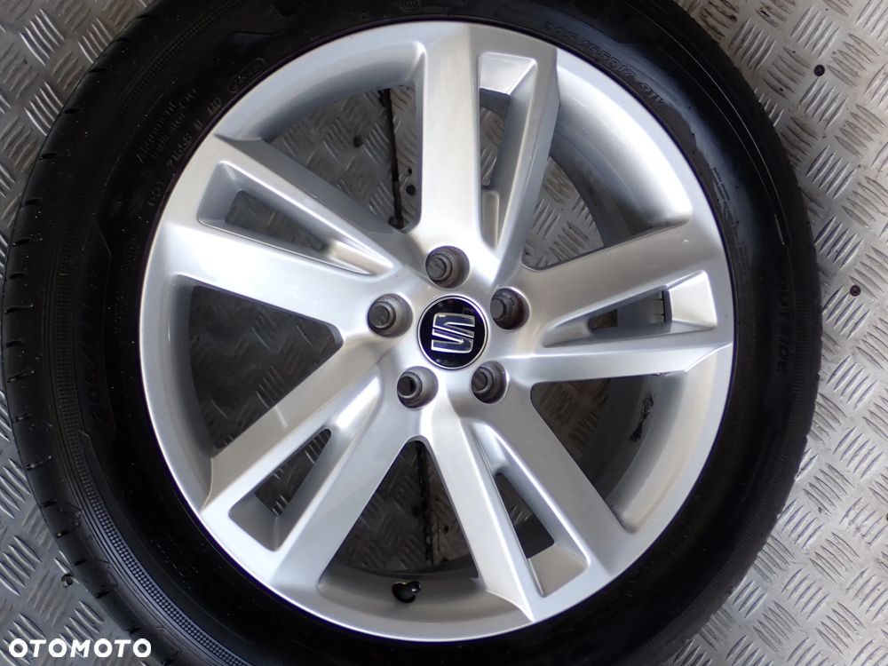 KOŁA FELGI ALUMINIOWE SEAT ARONA  6,5JX17  ET 48  5X100  6F9601025E Z OPONAMI LATO HANKOOK  205/55/17 - 7