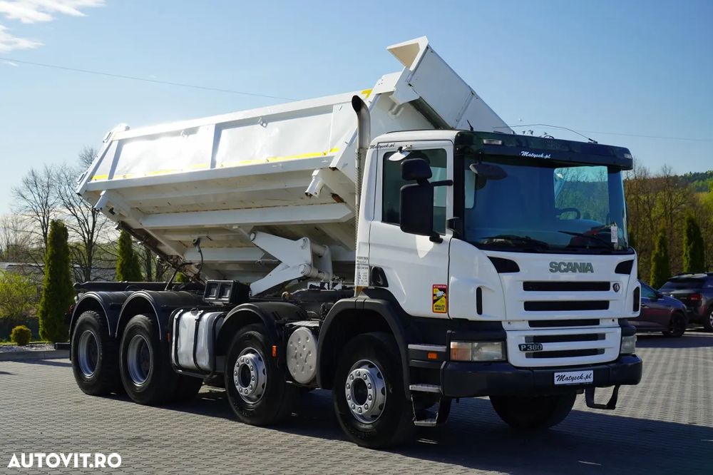 Scania P 380 / 8x4 / BASCULATOR / HIDRODOXY SIDE / BORDMATIC / IMPORTAT / SARCINĂ UTILĂ: 18.500 kg - 11