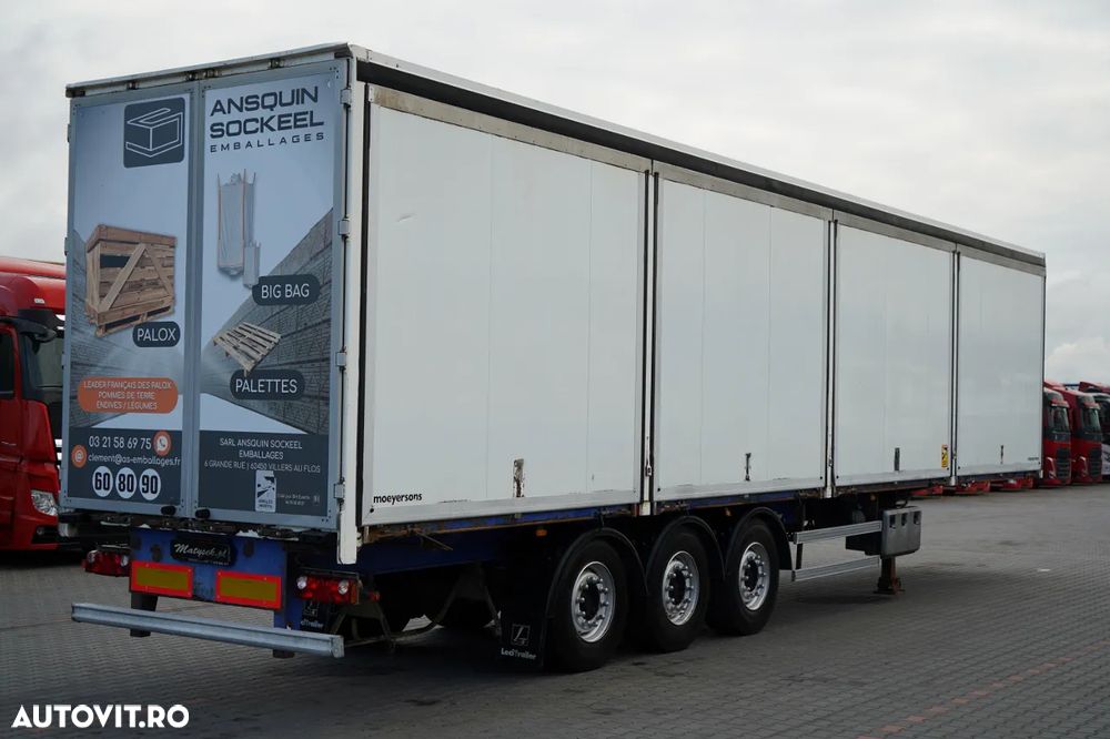 LeciTrailer / SEMIREMORCĂ FURGON / PODEA REZISTENTĂ (HEAVY-DUTY) / LATERALE CU DESCHIDERE / - 6