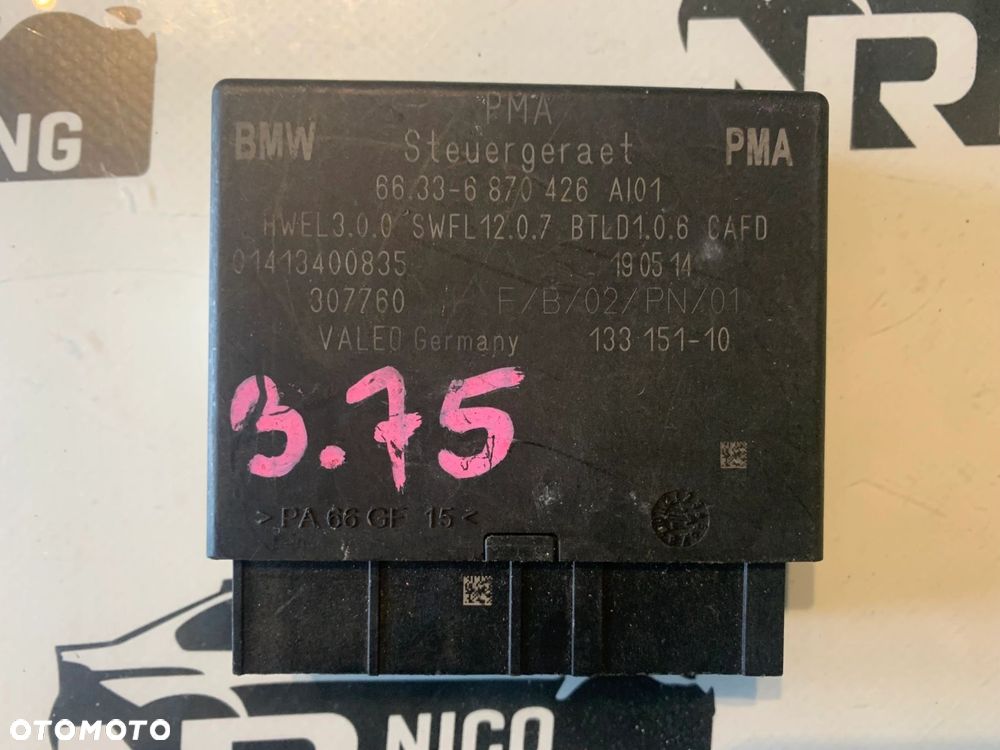 MODUŁ STEROWNIK PARKOWANIA PDC BMW i3 I01 6870426 - 4