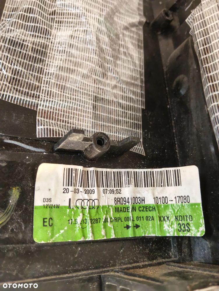 Audi Q5 8R XENON NIE SKRĘTNY PRZÓD STRONA LEWA 8R0941003H - 6