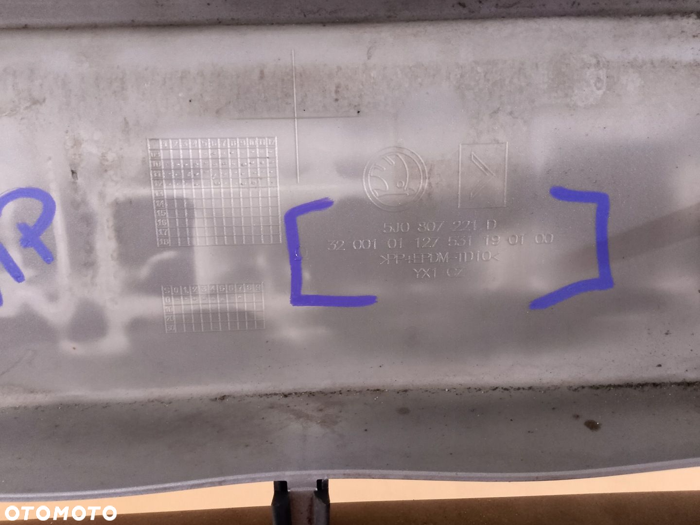 ZDERZAK PRZÓD PRZEDNI SKODA FABIA II LIFT ROOMSTER LA7W 5J0807221D - 9