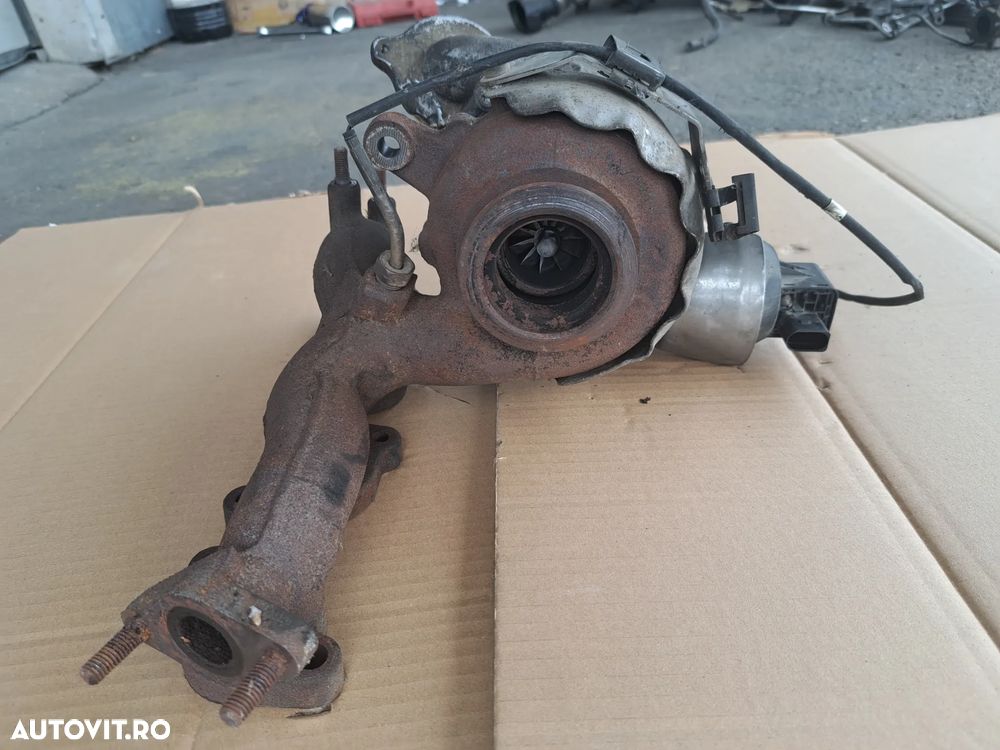 Turbina turbo turbosuflanta cu galerie evacuare Originala VW Passat B6, Golf 6, Scirocco, Tiguan 5n, EOS, Golf 5, 6, Jetta 3, Yeti 5L - 3
