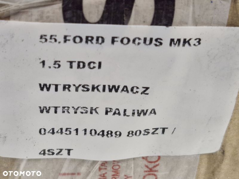 ford focus 3 iii mk3 1.5 tdci wtryskiwacz wtrysk paliwa 0445110489 - 6