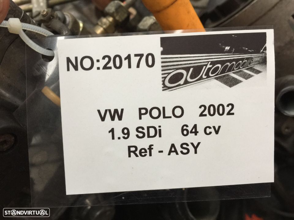 Motor Volkswagen Polo 1.9SDi 64Cv de 2004 - Ref: ASY - NO20170 - 6