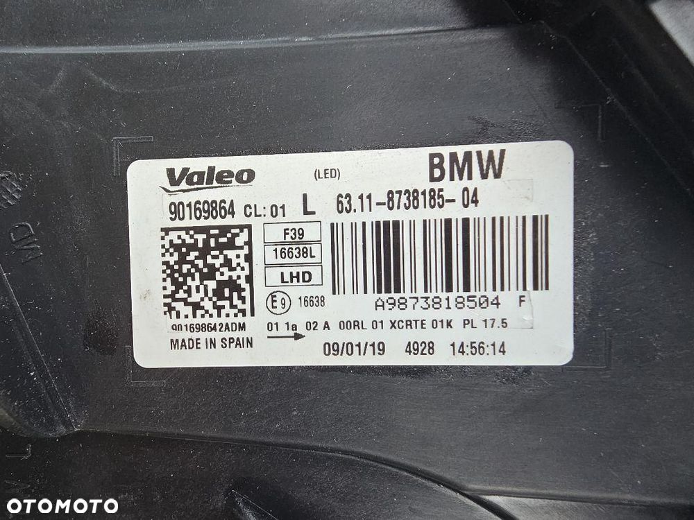 BMW X2 F39 Lampa lewa przód Kompletna Full Led Dynamic 6311-8738185-04 - 10