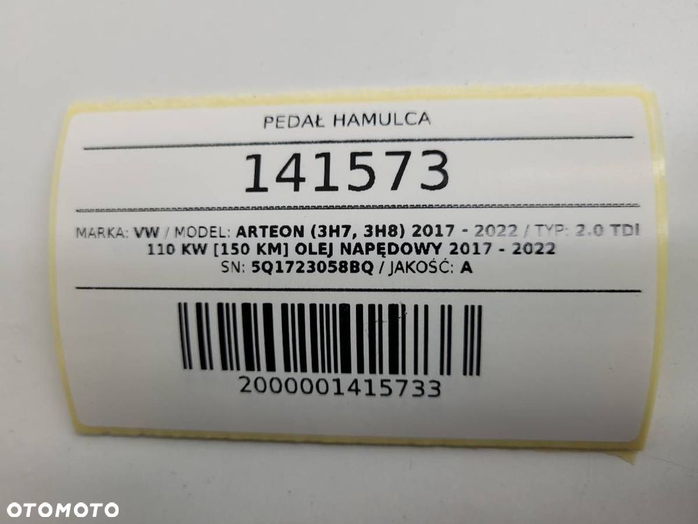 PEDAŁ HAMULCA VW ARTEON 5Q1723058BQ - 8