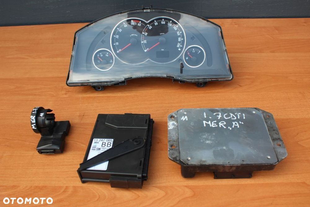 KOMPUTER STEROWNIK ZESTAW STARTOWY OPEL MERIVA A 1.7 CDTI EUROPA - 1