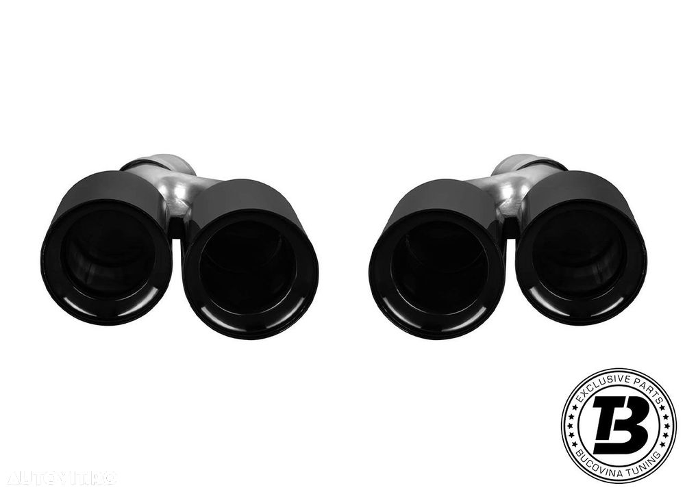 Difuzor Bara Spate cu Ornamente compatibil cu BMW Seria 5 G30 G31 M5 Design - 6