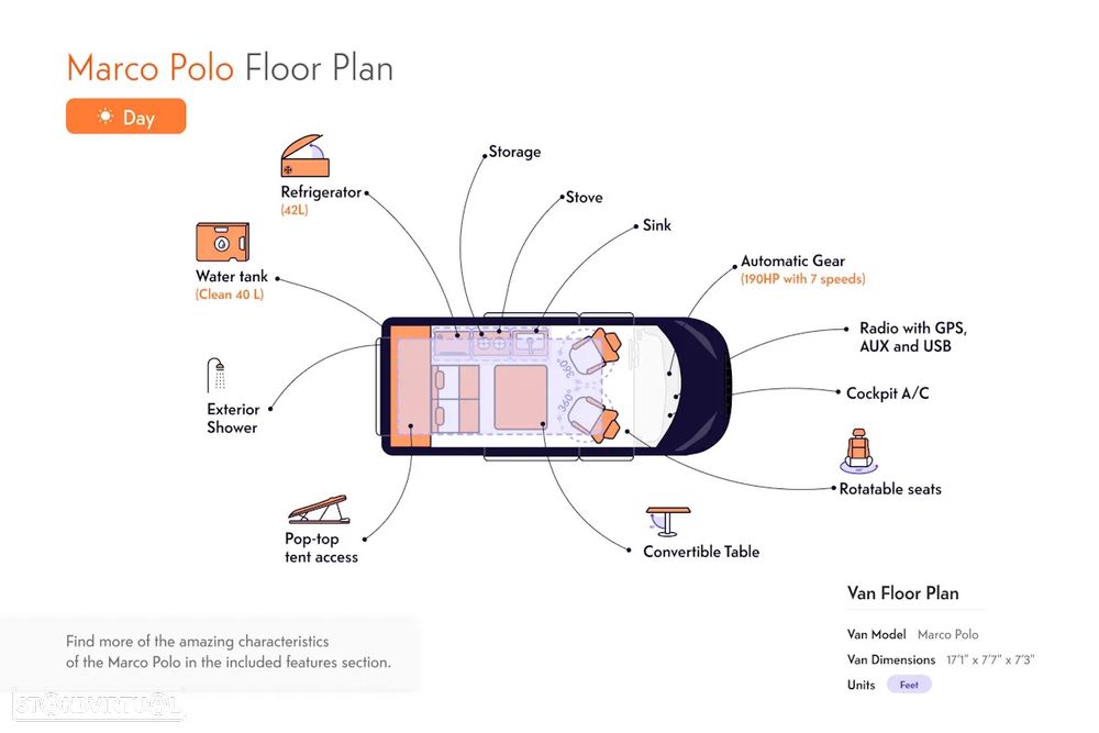 Mercedes-Benz Marco Polo Mercedes Marco Polo 250d | Autocaravana de luxo | 2 lugares para dormir | Cozinha + tejadilho elevatório - 20