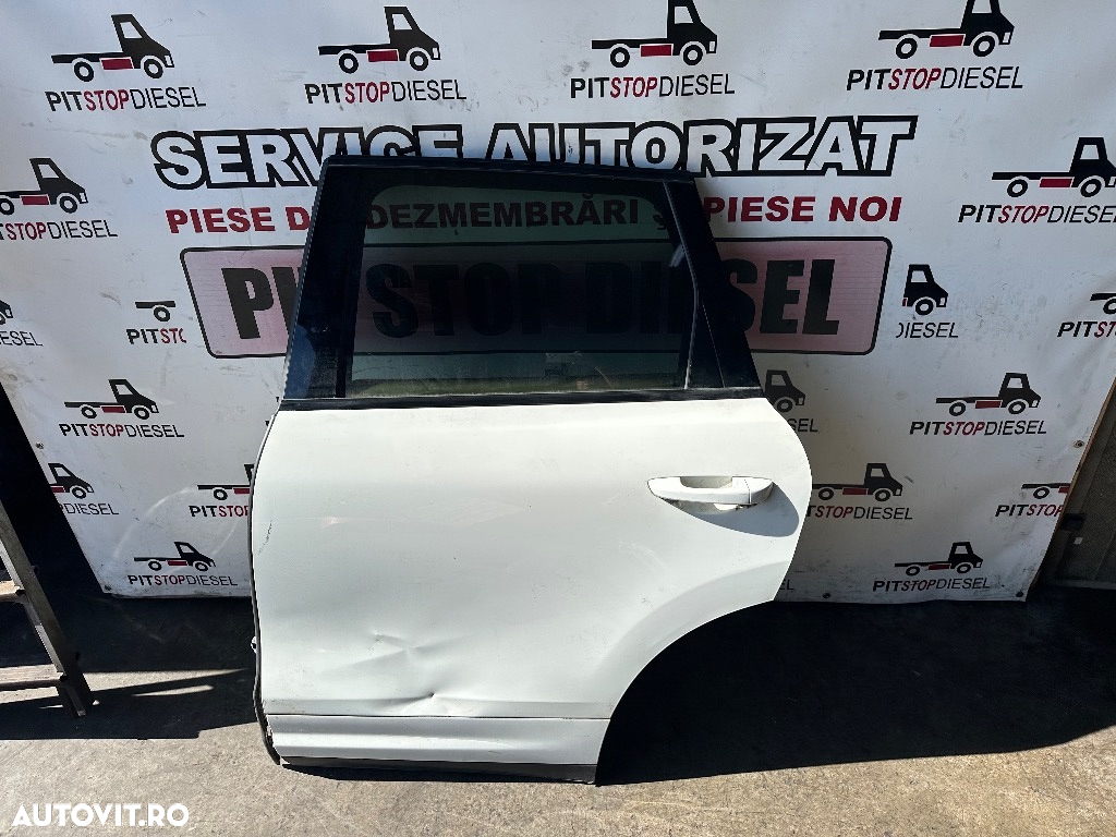 Usa stanga spate PORSCHE CAYENNE (92A) 958 alba 2010 2011 2012 2013 2014 2015 2016 cu defect - 4