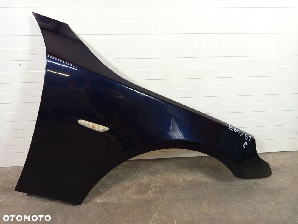 BŁOTNIK PRAWY PRZÓD PRZEDNI BMW 5 E60 E61 CARBON SCHWARZ 416/9 - 1