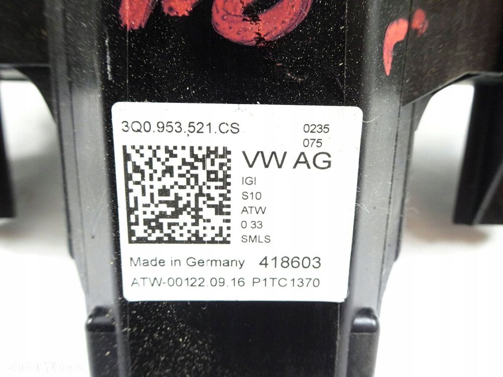 przełącznik zespolony volkswagen passat b8 3q0953521cs - 9
